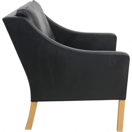 Børge Mogensen 2207 lænestol i sort læder