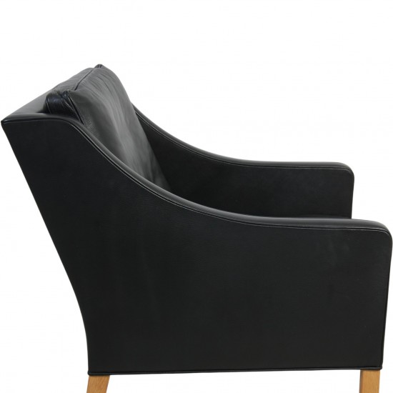 Børge Mogensen 2207 lænestol i sort læder