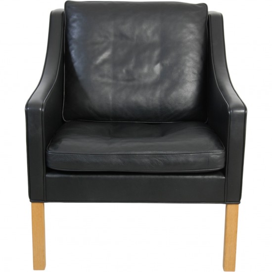 Børge Mogensen 2207 lænestol i sort læder
