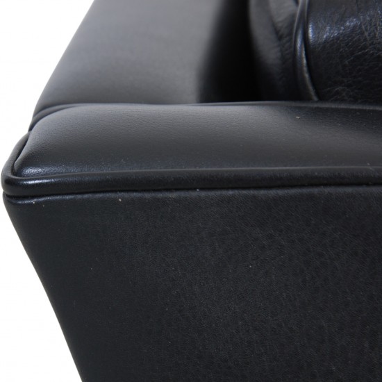 Børge Mogensen 2207 lænestol i sort læder