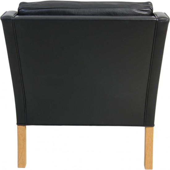 Børge Mogensen 2207 lænestol i sort læder