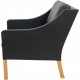 Børge Mogensen 2207 lænestol i sort læder