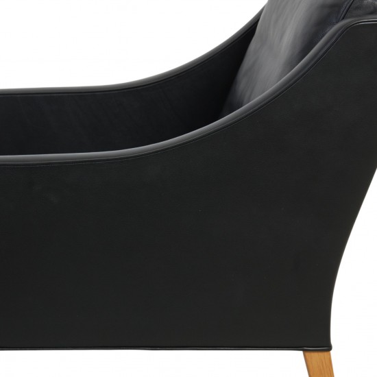 Børge Mogensen 2207 lænestol i sort læder