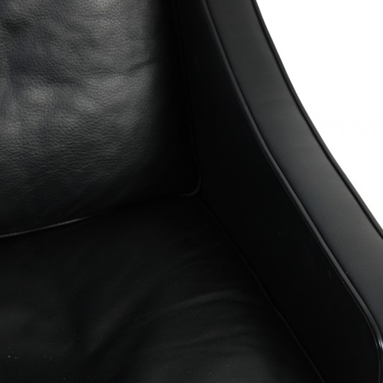 Børge Mogensen 2207 lænestol i sort læder