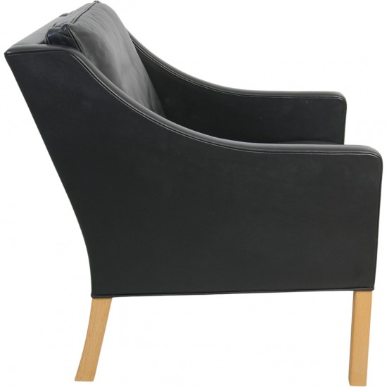 Børge Mogensen 2207 lænestol i sort læder