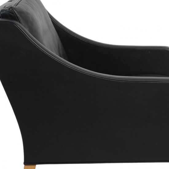 Børge Mogensen 2207 lænestol i sort læder