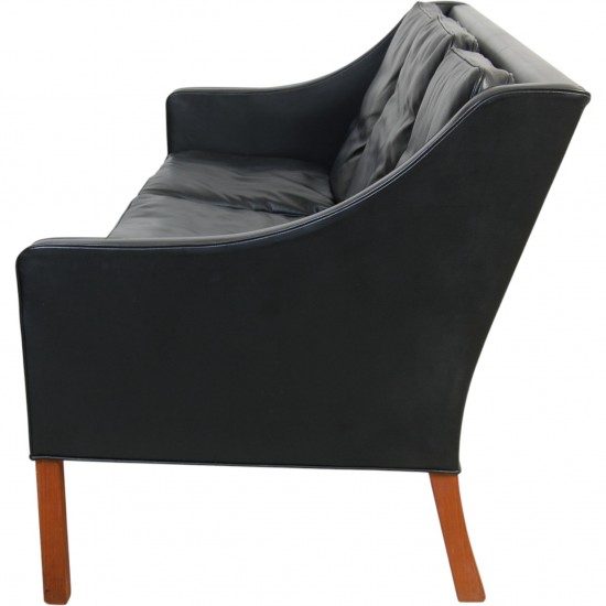 Børge Mogensen 2209 3-personers sofa i sort læder