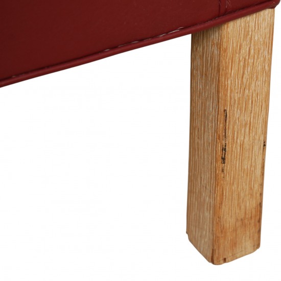 Børge Mogensen 2212 2.personers sofa i vinrødt læder