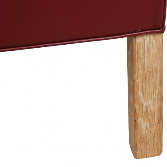 Børge Mogensen 2212 2.personers sofa i vinrødt læder