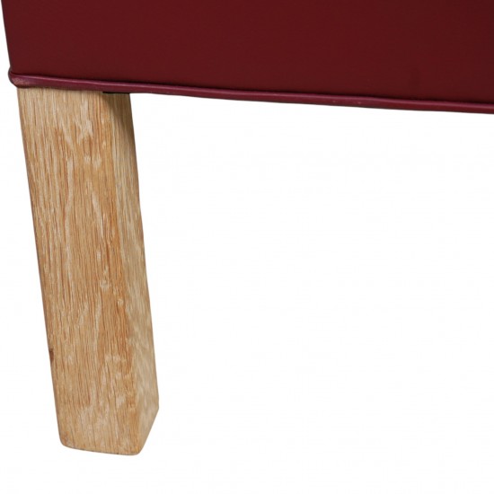 Børge Mogensen 2212 2.personers sofa i vinrødt læder