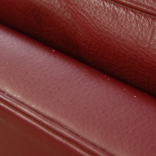 Børge Mogensen 2212 2.personers sofa i vinrødt læder