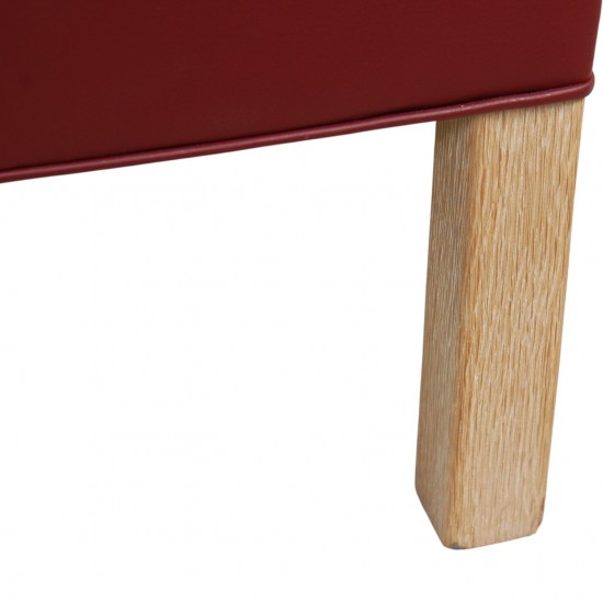 Børge Mogensen 2212 2.personers sofa i vinrødt læder