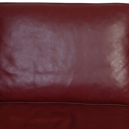 Børge Mogensen 2212 2.personers sofa i vinrødt læder