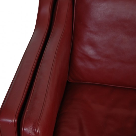 Børge Mogensen 2212 2.personers sofa i vinrødt læder