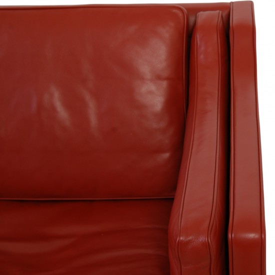 Børge Mogensen 2212 2.personers sofa i rødt læder