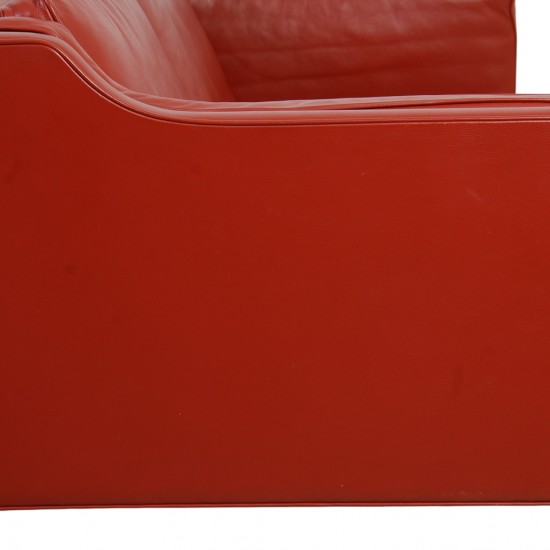 Børge Mogensen 2212 2.personers sofa i rødt læder