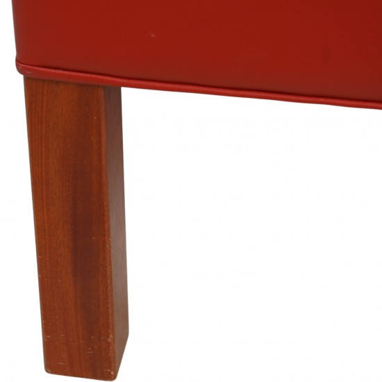 Børge Mogensen 2212 2.personers sofa i rødt læder