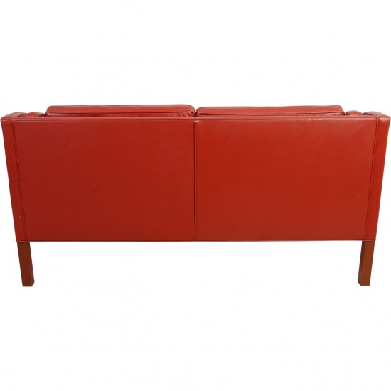 Børge Mogensen 2212 2.personers sofa i rødt læder