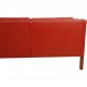 Børge Mogensen 2212 2.personers sofa i rødt læder