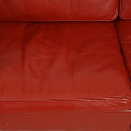 Børge Mogensen 2212 2.personers sofa i rødt læder