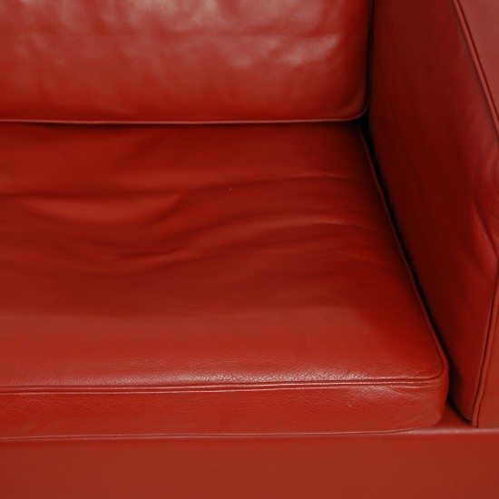 Børge Mogensen 2212 2.personers sofa i rødt læder
