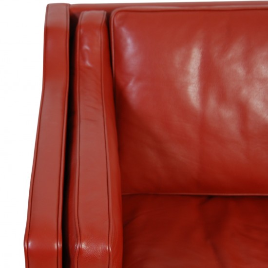 Børge Mogensen 2212 2.personers sofa i rødt læder