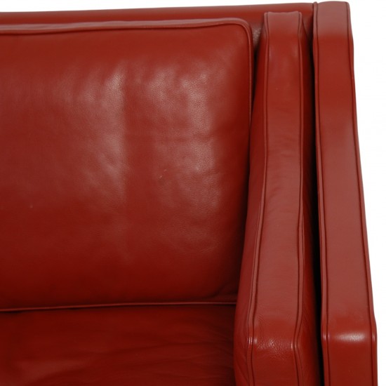 Børge Mogensen 2212 2.personers sofa i rødt læder