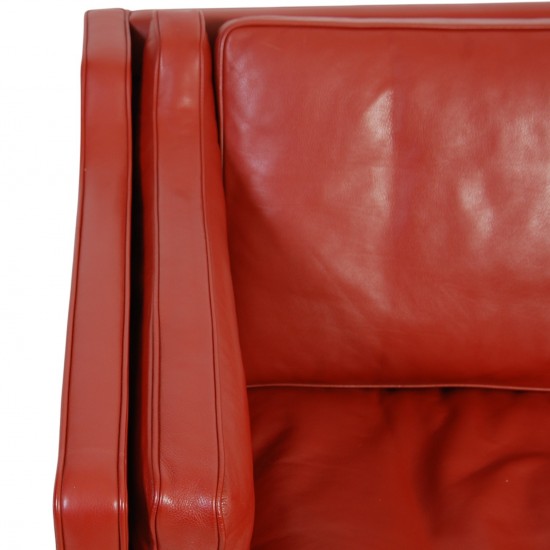 Børge Mogensen 2212 2.personers sofa i rødt læder