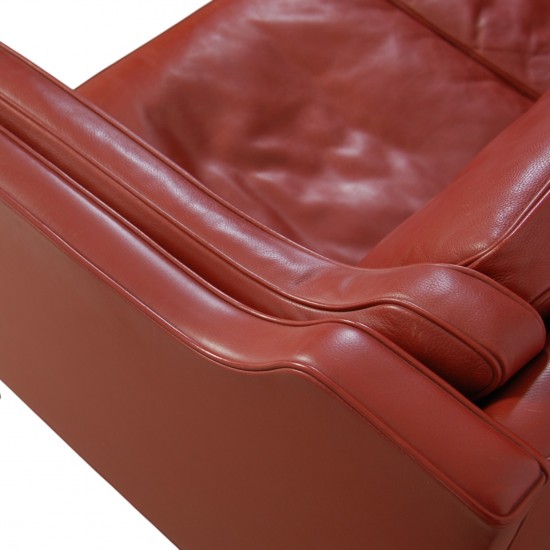 Børge Mogensen 2212 2.personers sofa i rødt læder