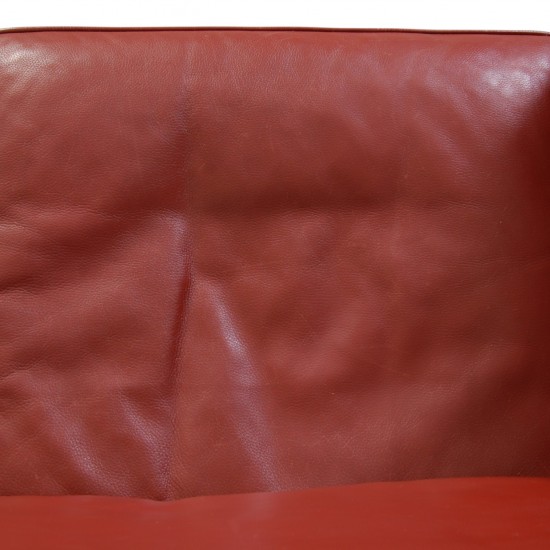 Børge Mogensen 2212 2.personers sofa i rødt læder