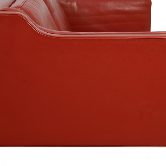 Børge Mogensen 2212 2.personers sofa i rødt læder