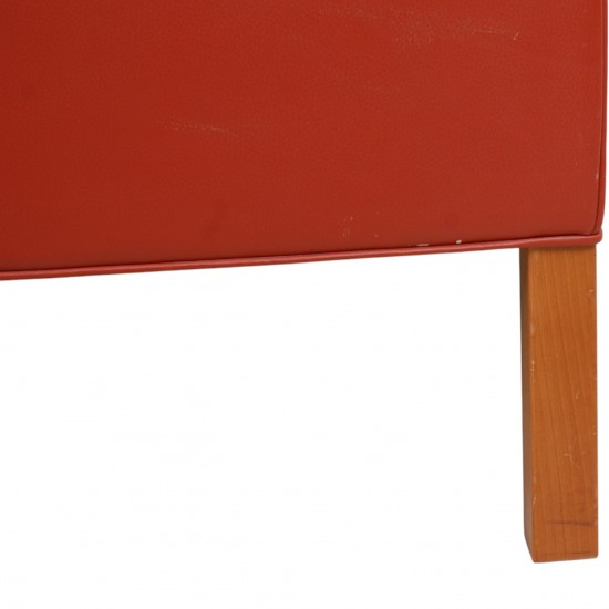 Børge Mogensen 2212 2.personers sofa i rødt læder