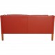 Børge Mogensen 2212 2.personers sofa i rødt læder