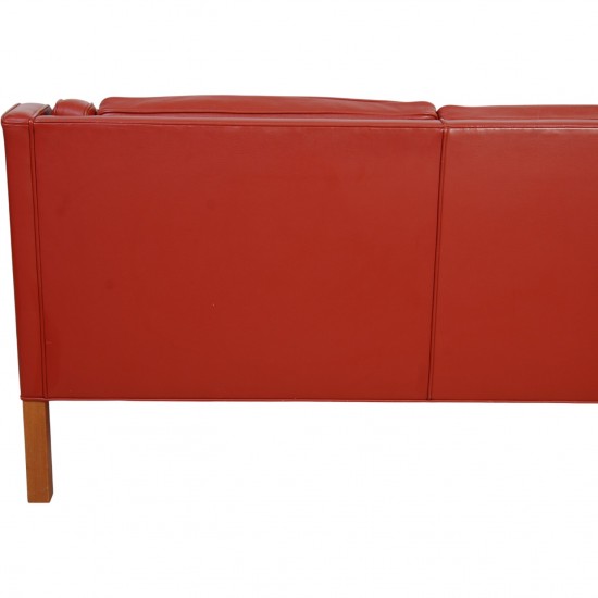 Børge Mogensen 2212 2.personers sofa i rødt læder