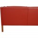 Børge Mogensen 2212 2.personers sofa i rødt læder