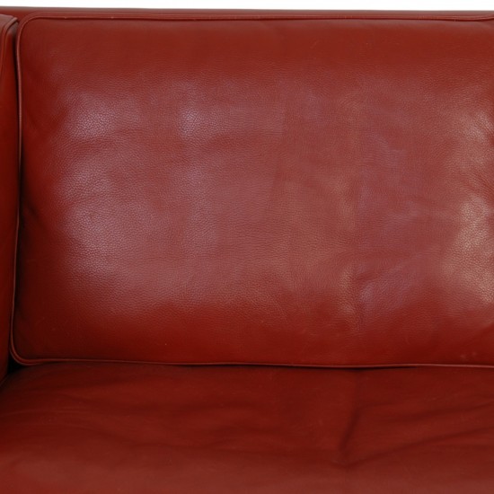 Børge Mogensen 2212 2.personers sofa i rødt læder