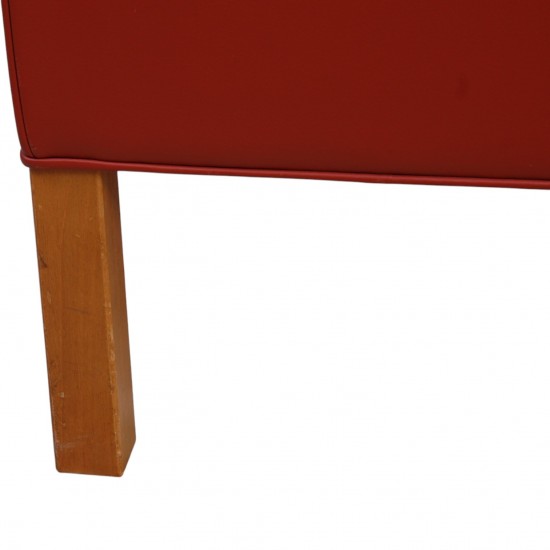 Børge Mogensen 2212 2.personers sofa i rødt læder