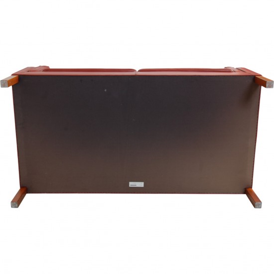 Børge Mogensen 2212 2.personers sofa i rødt læder