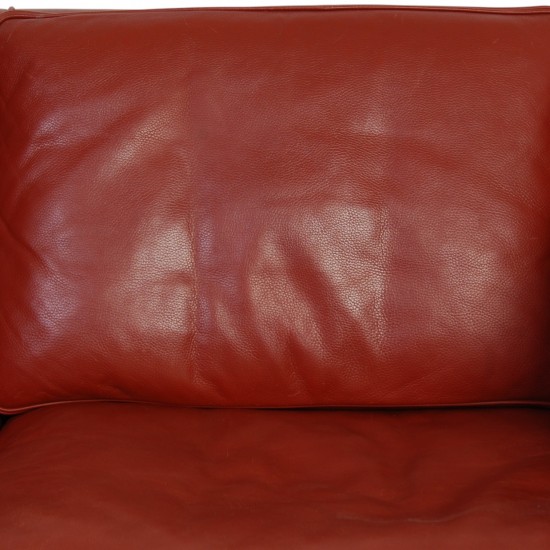 Børge Mogensen 2212 2.personers sofa i rødt læder