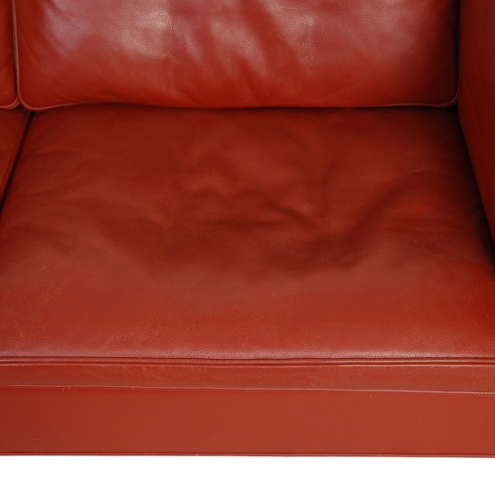Børge Mogensen 2212 2.personers sofa i rødt læder