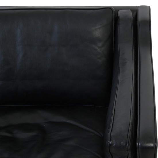 Børge Mogensen 2212 2-personers sofa i sort læder