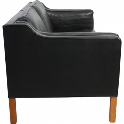 Børge Mogensen 2212 2-personers sofa i sort læder