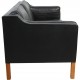 Børge Mogensen 2212 2-personers sofa i sort læder