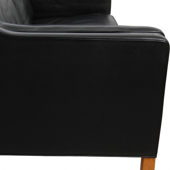 Børge Mogensen 2212 2-personers sofa i sort læder
