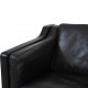 Børge Mogensen 2212 2-personers sofa i sort læder