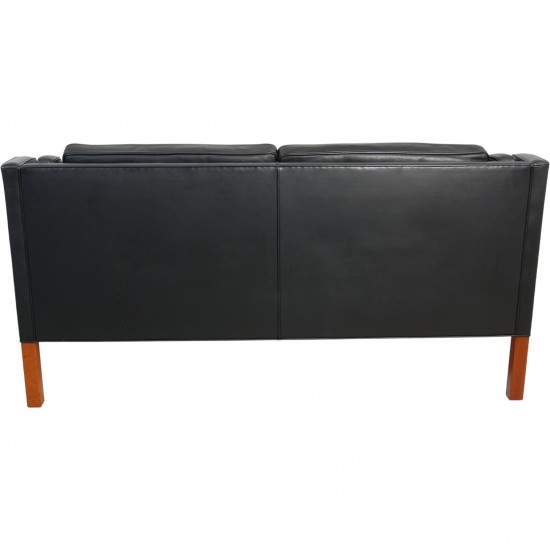 Børge Mogensen 2212 2-personers sofa i sort læder