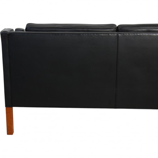Børge Mogensen 2212 2-personers sofa i sort læder