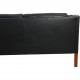 Børge Mogensen 2212 2-personers sofa i sort læder