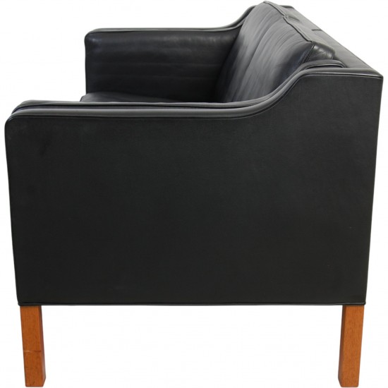 Børge Mogensen 2212 2-personers sofa i sort læder