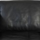 Børge Mogensen 2212 2-personers sofa i sort læder